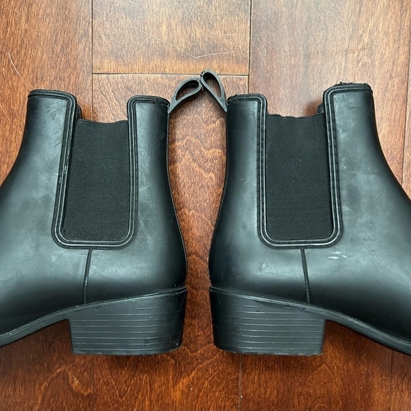 Jeffrey Campbell Havana Last Chelsea Pointed Toe Rain Boots, Matte Black, Size 9 - Picture 5 of 11